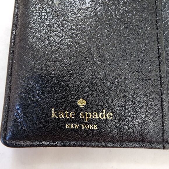 Kate Spade Large Bifold Black Slim Wallet - Picture 4 of 9